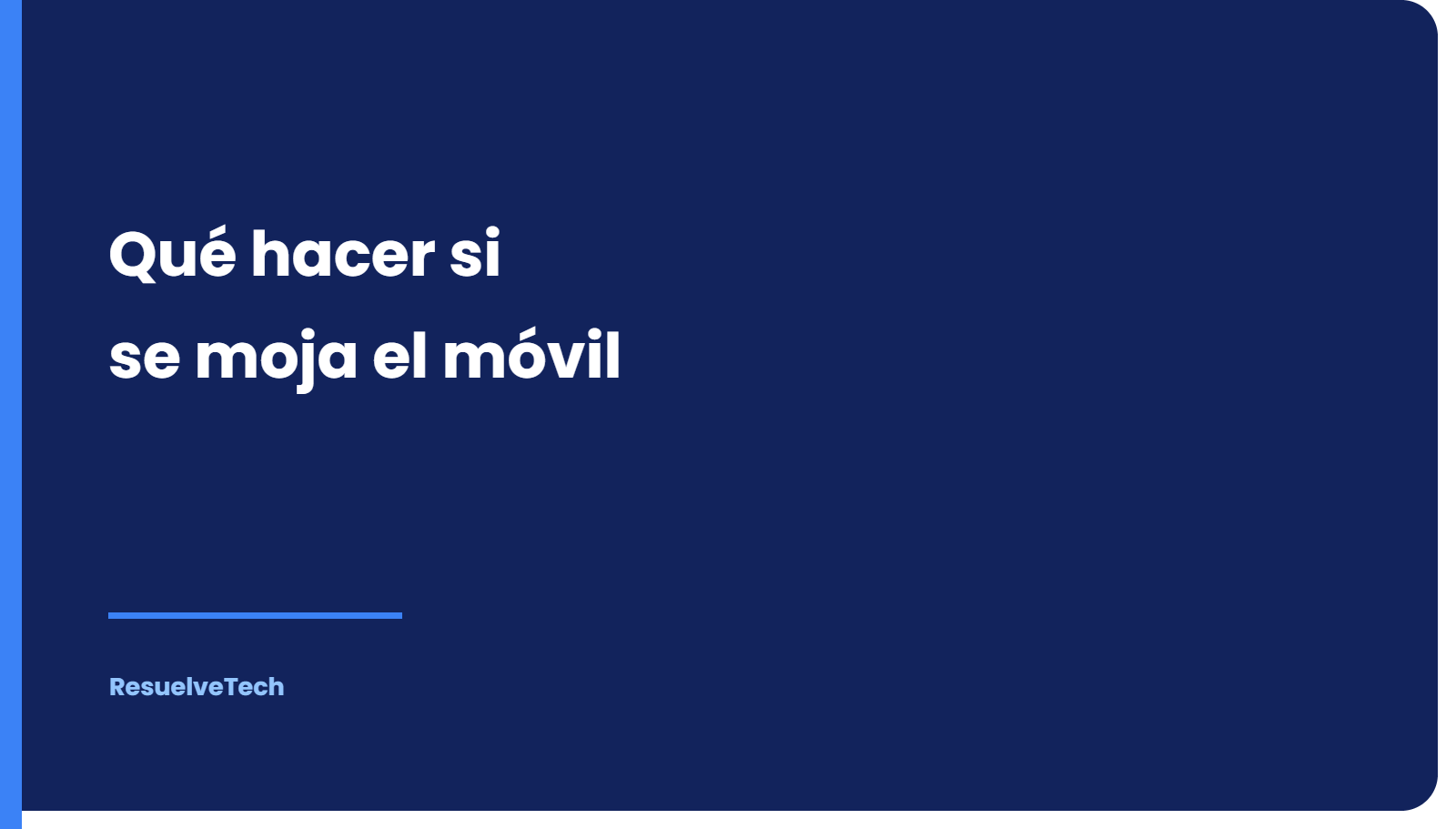 Qué hacer si se te moja el móvil (y qué NO debes hacer)