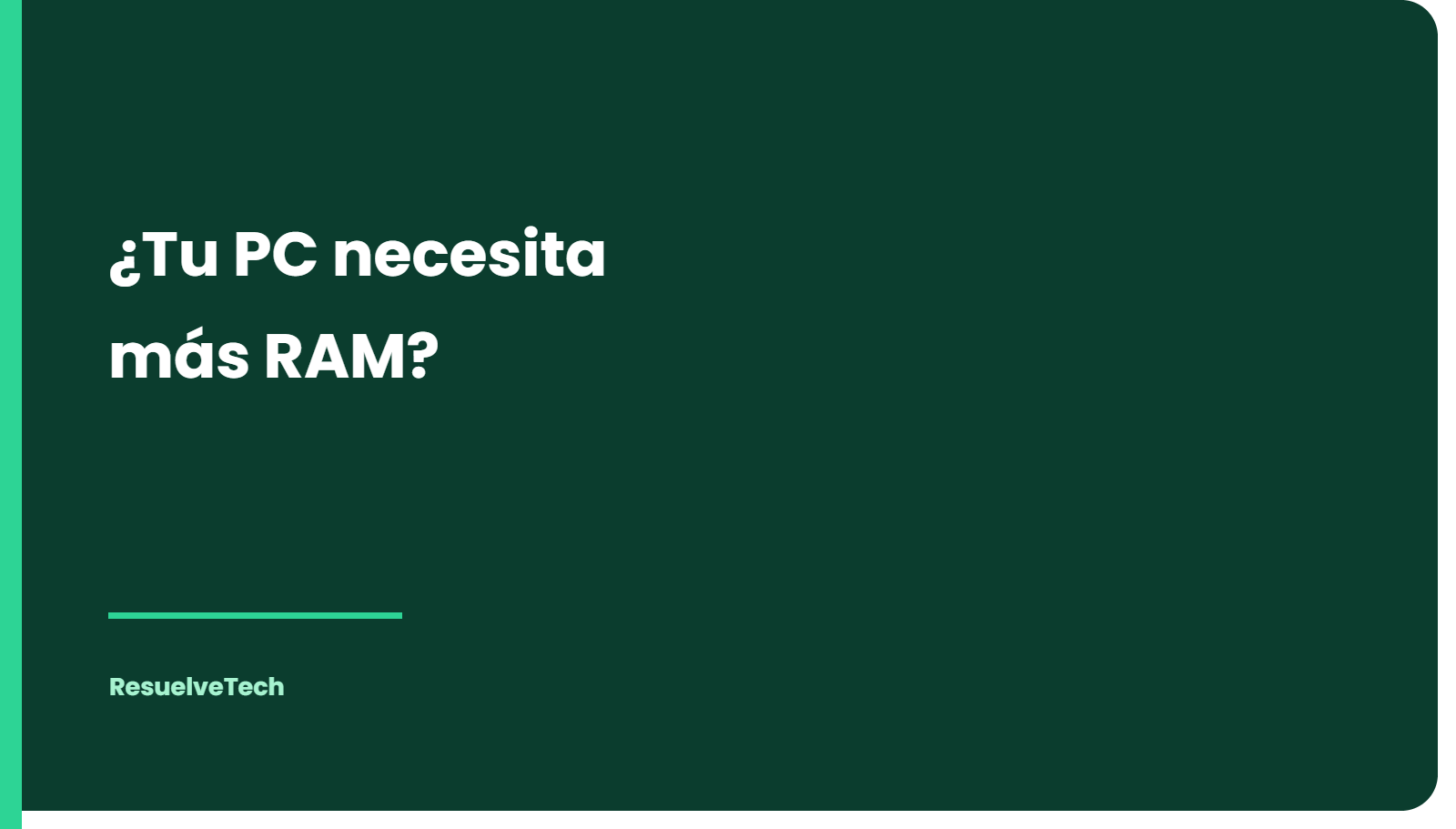 Cómo saber si tu PC necesita más RAM (o si el problema es otro)